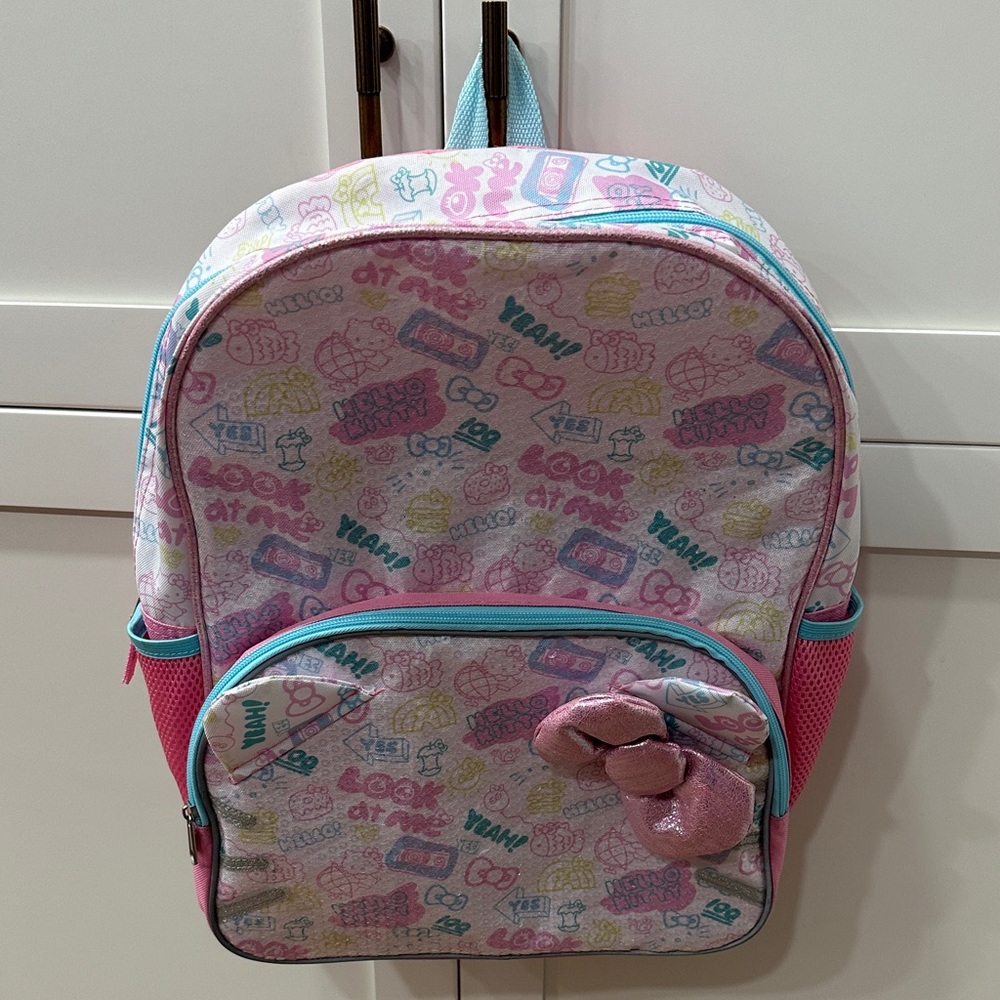 Hello Kitty Backpack with Bow Accent